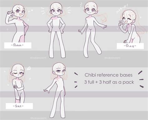 P2u Chibi Reference Base By Invidens On Deviantart Anime Poses