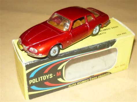 Politoys Alfa Romeo Sz Coupe Zagato Car Model Scale