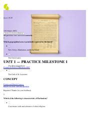 U S History 1 Unit 1 Milestone Practice Pdf Score 19 19 19 19 That S