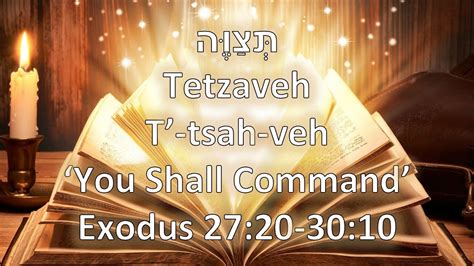 You Shall Command Torah Portion Tetzaveh 2020 2021 Youtube