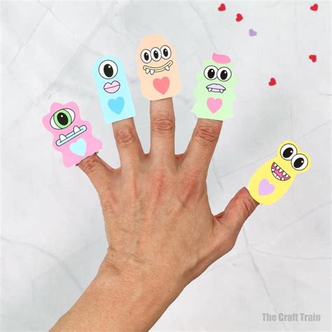 Love Monster Finger Puppets The Craft Train