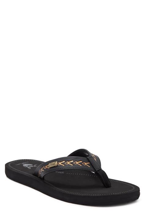 Reef Beach Break Flip Flop Sandal In Black Modesens