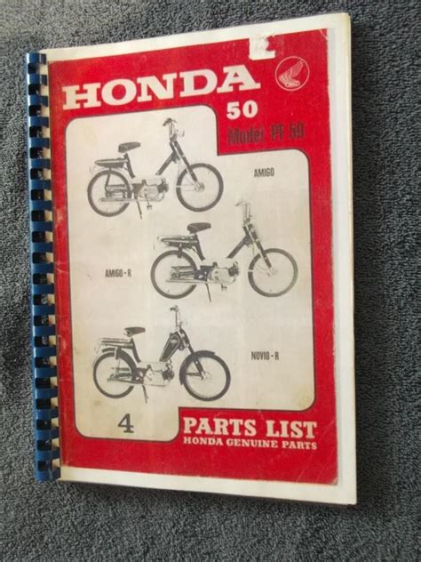 Honda pf 50 parts list amigo novio à vendre