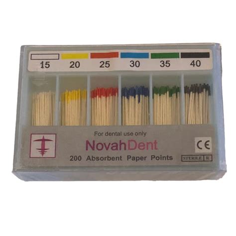 Novahdent Absorbent Paper Points Assorted Sizes Pk