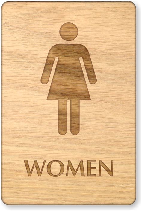 Wooden Restroom Signs Wooden Bathroom Signs