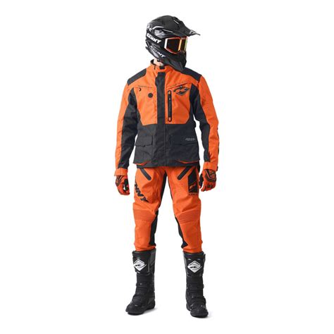 Veste enduro Kenny Titanium orange noir Équipement Cross sur La Bécanerie