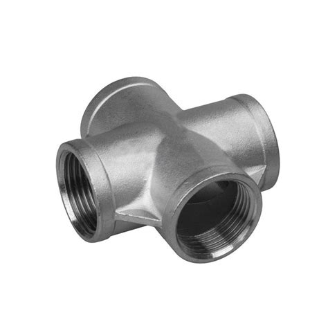 Beduan Stainless Steel 1 2 Female 4 Way Cross Coupling Cast Pipe