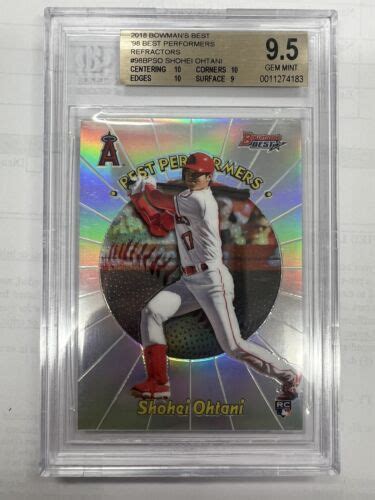 Bowman S Best Best Performer Shohei Ohtani Rookie Bgs W