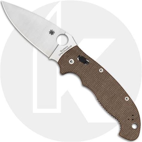 Spyderco Manix Xl C Mpcw Knife Cru Wear Blade Brown Canvas