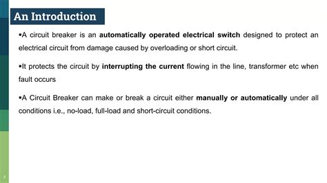 Circuit Breaker Arc Interruption Pptx