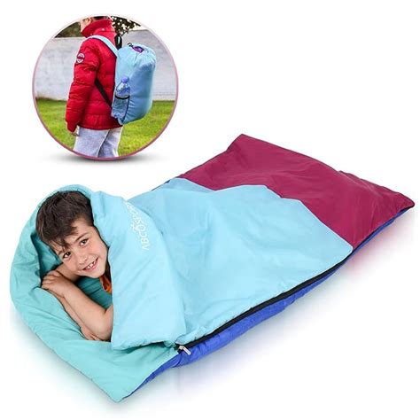 Kids Or Childrens Junior Sleeping Bags Polyester Ultralight Sleeping