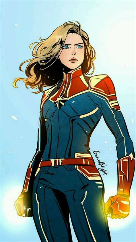 Captain Marvel, art work, cartoon, HD phone wallpaper | Peakpx