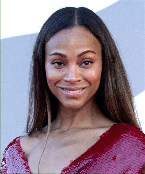 Zoe Saldana Natural Hair