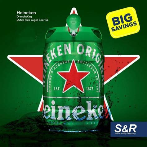 S R Heineken Original Premium Lager Beer Keg 5L Lazada PH