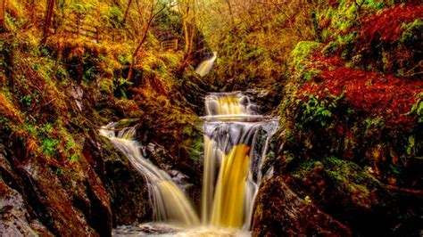 Autumn Waterfall Wallpaper,HD Nature Wallpapers,4k Wallpapers,Images ...