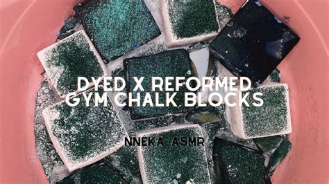 Dyed Gym Chalk Reformed Gym Chalk Blocks Asmr Oddly Satisfying