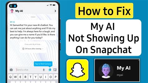 How To FIX My AI Not Showing Up On Snapchat Why My Ai Is Not Showing