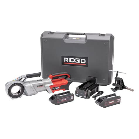 Ridgid 760 Fxp Cordless Power Drive With 11 R Tool 2 Batteries Charger Support Arm And Case