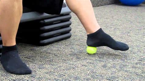 Plantar Fascia Tennis Ball Roll Youtube