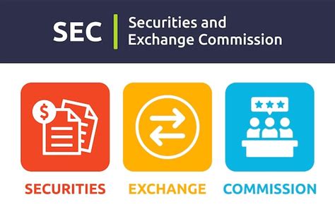 Sec Significa Comisi N De Bolsa Y Valores Ilustraci N Vectorial