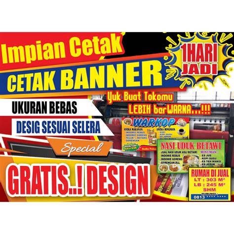 Jual Sepanduk Spanduk Banner Custom Baner MMT Background