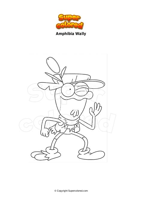 Ausmalbild Amphibia Wally