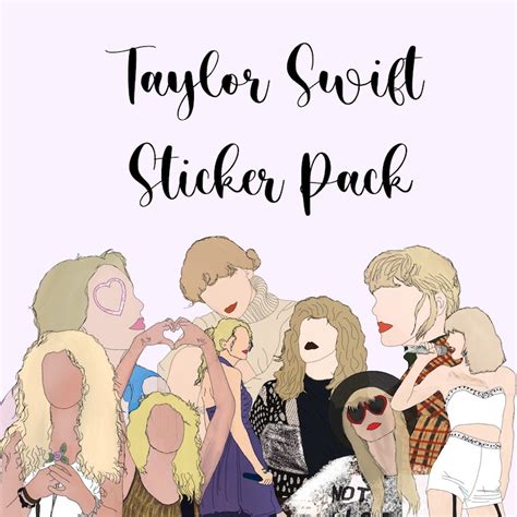 Paquete De Pegatinas Taylor Swift Etsy España