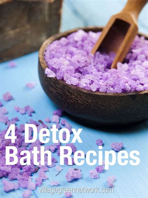 Village Green Network Detox Bath Recipe Bath Recipes Diy Treatment