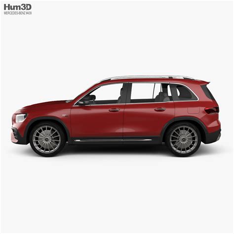 3d Model Of Mercedes Benz Glb Class Amg 2019 In 2021 Mercedes Benz