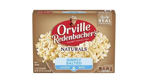 Orville Redenbacher S Naturals Simply Salted Microwave Popcorn Oz