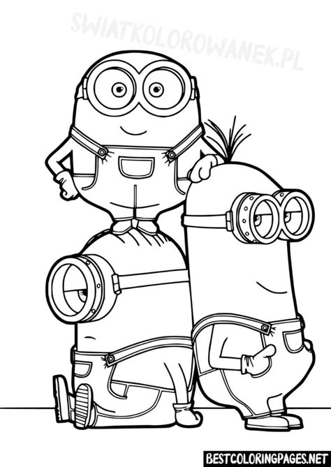 Coloring Page Minions for print - Free printable coloring pages