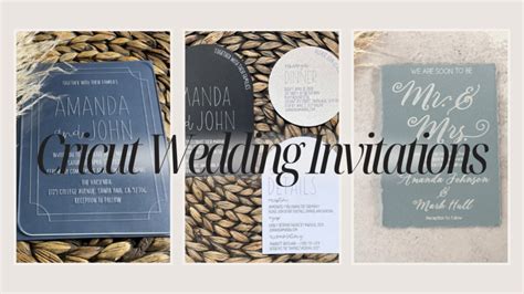 Stunning Cricut Wedding Invitations – Modern DIY Bride