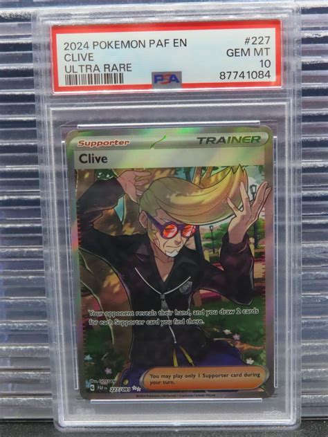 Clive Paldean Fates Ultra Rare Psa Price Guide