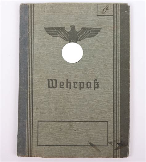 1120 WW2 German Luftwaffe Airfield Worker Wehrpass WARSTORY BROKER