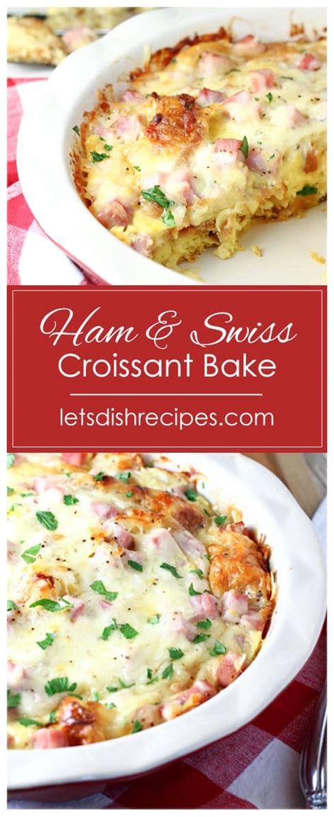 Ham Swiss Croissant Bake