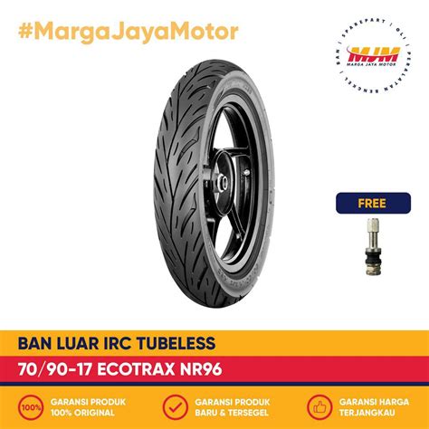 Jual Ban Luar Irc Ecotrax Nr Tubeless Free Pentil Shopee