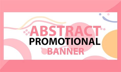 Premium Vector Abstract Promotion Banner Template Design