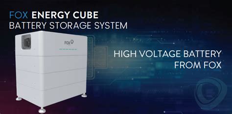 Fox Energy Cube Hv Ecs2900 288kw Slave Battery Type A Connector Its Technologies