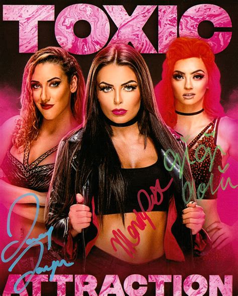 Toxic Attraction - Mandy Rose, Gigi Dolin & Jacy Jayne triple signed 8 ...