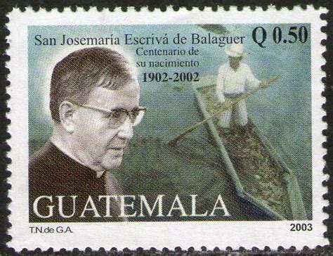 Guatemala Sello 100 Años Nacimiento San Josemaría Escrivá en venta en