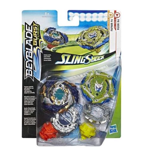 Pack Duel Hasbro Beyblade Burst Turbo Slingshock Toupies Fafnir F4 Et