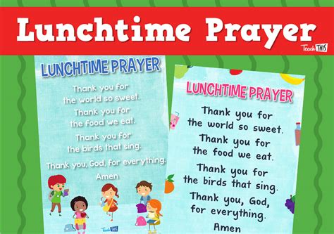 Lunchtime Prayer :: Teacher Resources and Classroom Games :: Teach This