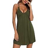 Rslove Lingerie For Women Lace Nightgown Sexy Sleepwear Full Slip Babydoll V Neck Chemises Dress