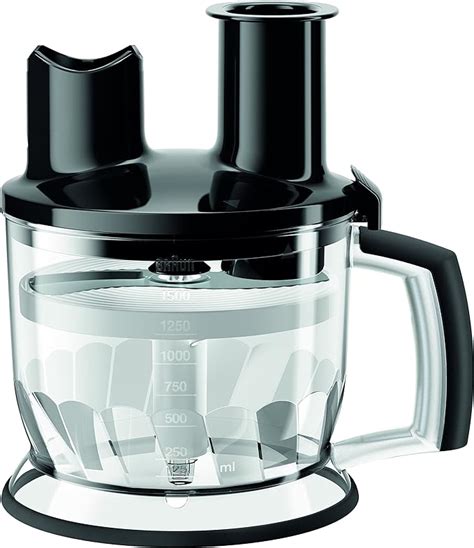 Braun MQ70BK Multiquick Hand Blender 6 Cup Food Processor Attachment