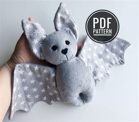 Bat Plush PDF Pattern, Bat Toy Sewing Pattern, Stuff Bat PDF - Etsy