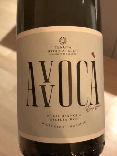 Stoccatello Avvocà Nero d Avola Vivino US