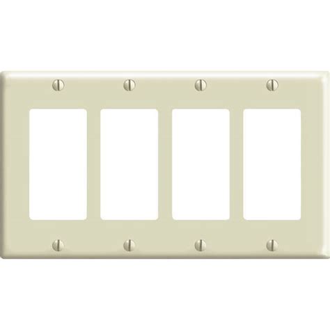 Leviton White 3 Gang 2 Toggle 1 Decorator Rocker Wall Plate Hd Supply