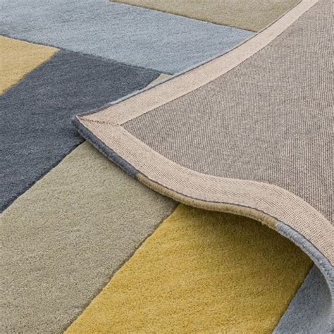 Tapis Contemporain Multicolore En Laine Motifs Joseph Lebon