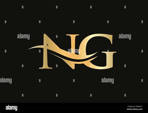 Initial Linked Letter NG Logo Design Modern Letter NG Logo Design