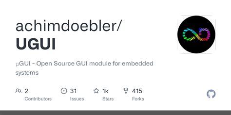 Github Achimdoebler Ugui Gui Open Source Gui Module For Embedded